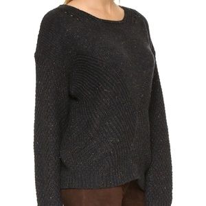 Wildfox Couture Black Marled Weekday Knit Sweater